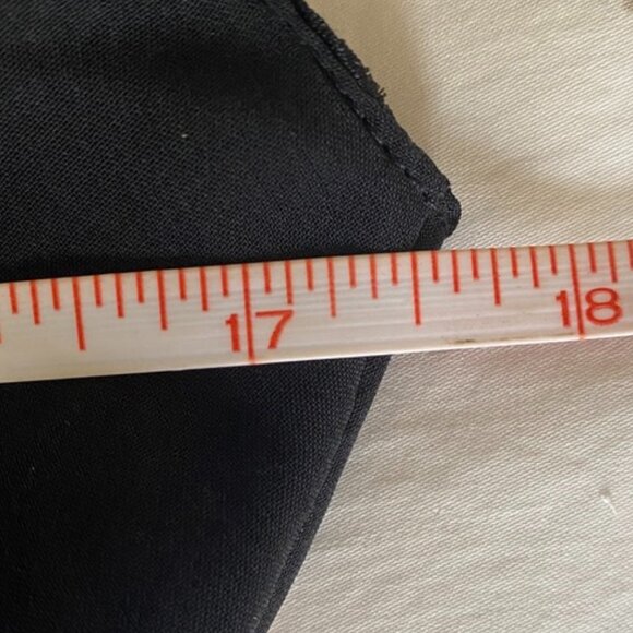 Black w Tropical Red Feather Print Chiffon Midi Dress - Picture 13 of 15